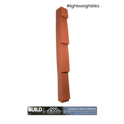 Stand alone image | Red Plastic Roof Ridge Tiles by Lightweight Tiles 