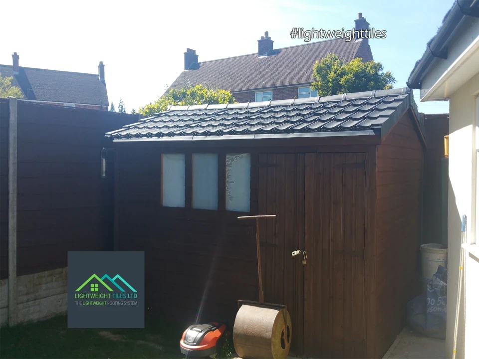 After images of Shed roof Replacement tiles by Lightweight tiles