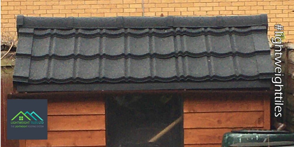 Shed roof replacement with Granulated roof tiles