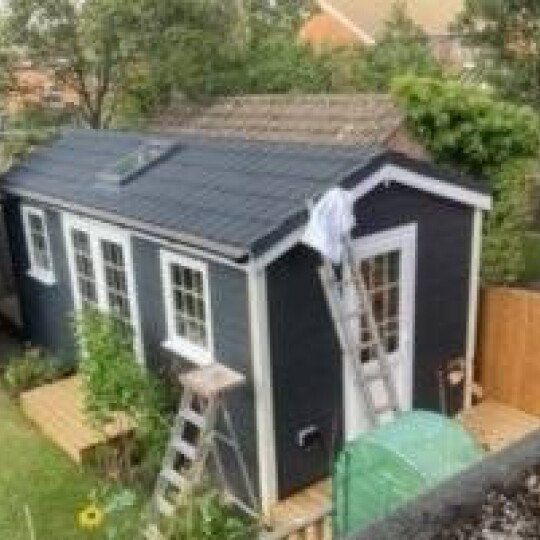 JB Completed grey gable outbuilding cropped