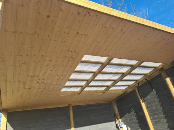 Underside of Lean to roof2