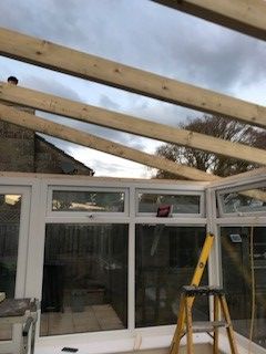 The finished internal look for LightWeight Tiles conservatory roofs 