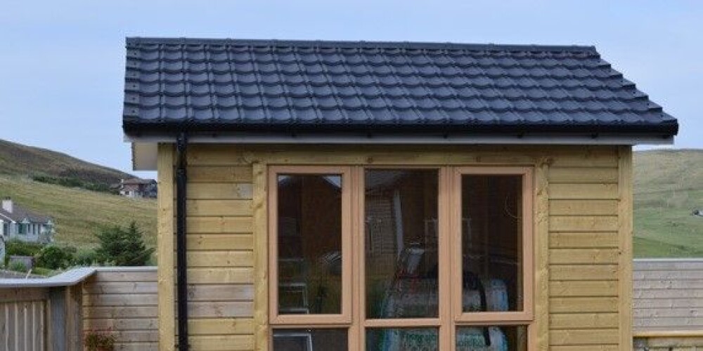 orkney out door building with lightweight roof tiles