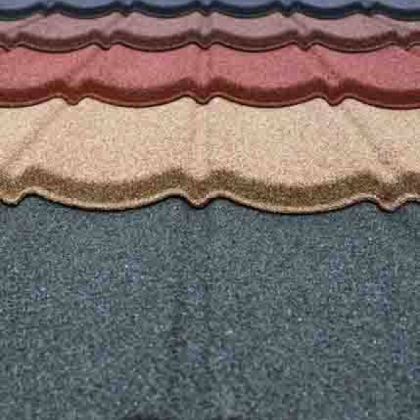 Photo of coloured lightweight roofing tiles